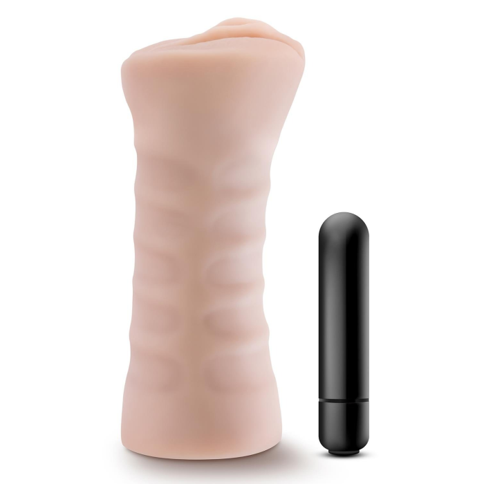 Мастурбатор-вагіна з вібрацією Blush M For Men тілесний