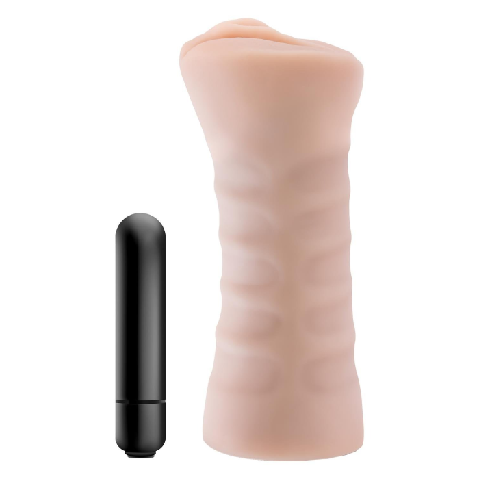 Мастурбатор-вагіна з вібрацією Blush M For Men тілесний