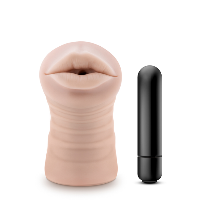 Мастурбатор-ротик з вібрацією M FOR MEN SKYE VANILLA