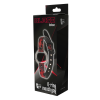 Кляп-кільце Dream Toys Blaze Deluxe з тисненням, чорний-червоний