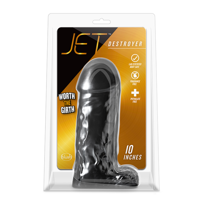 Фалоімітатор гігант JET DESTROYER CARBON METALLIC BLACK