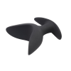 Анальний плаг розширювач із пелюстками Chisa Black Mont Gaping Anchor, чорний