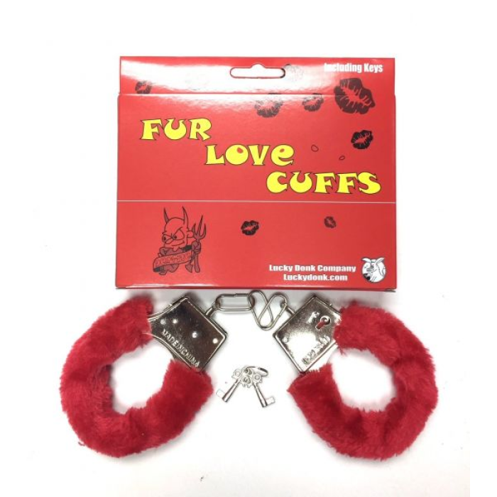 Наручники з хутром Fur Love Cuffs, Red