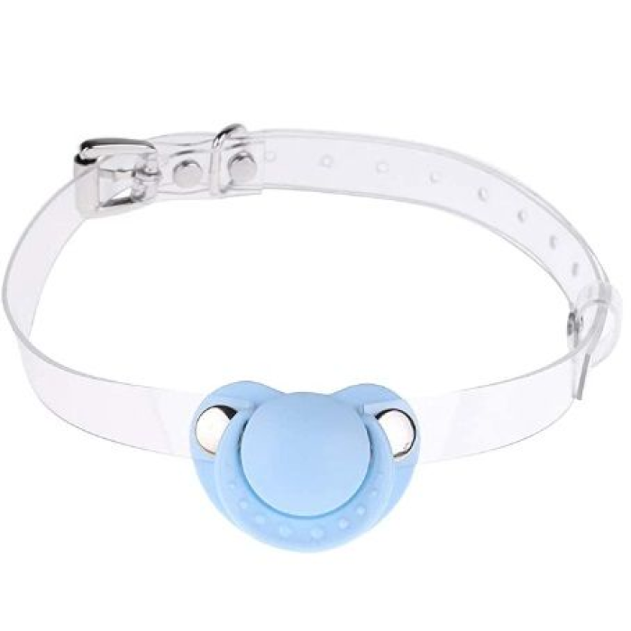Кляп-соска Silicone Strap, Blue