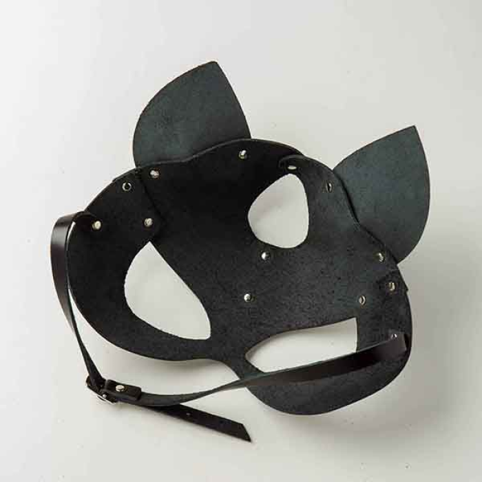 Маска Кішка Leather, Black