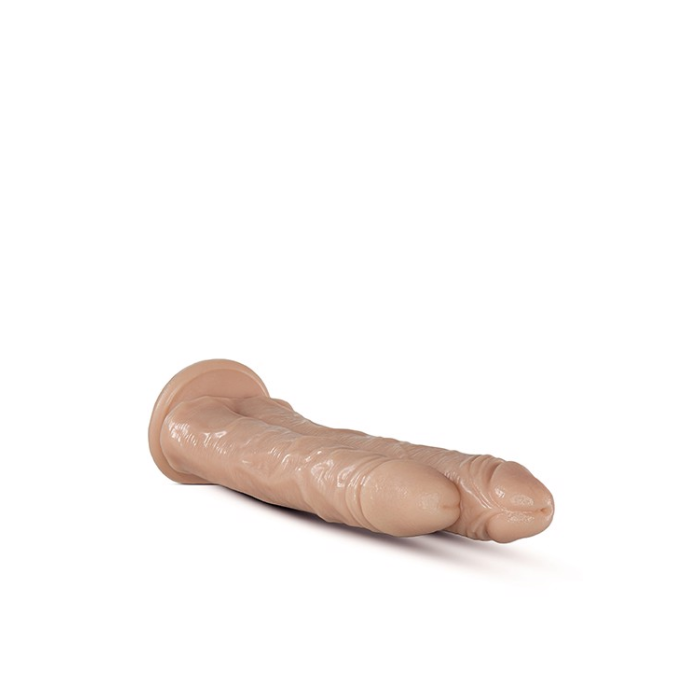 Подвійний фалоімітатор на присосці Blush Dr. Skin Dr. Double Stuffed тілесний