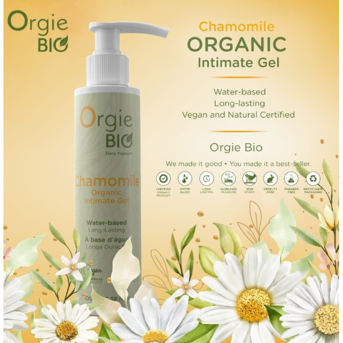 Органічний лубрикант Orgie BIO Chamomile з екстрактом ромашки, 100 мл