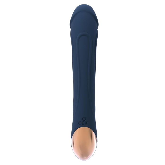Вібромасажер з функцією нагріву Dream Toys Goddess Collection Boreas синій