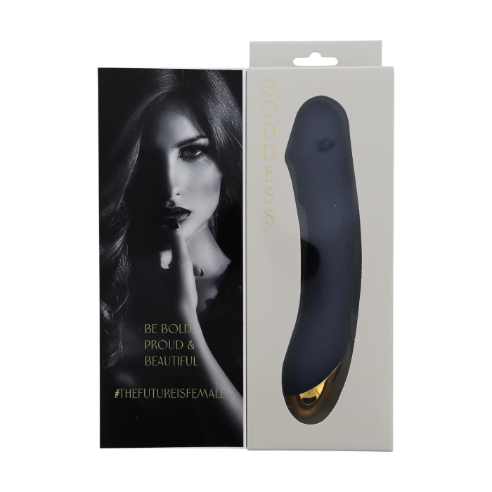 Вібромасажер з функцією нагріву Dream Toys Goddess Collection Boreas синій