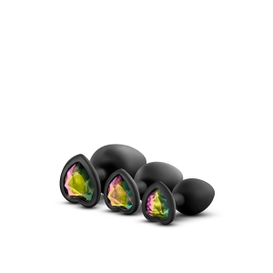 Набір анальних пробок LUXE BLING PLUGS TRAINING KIT BLACK