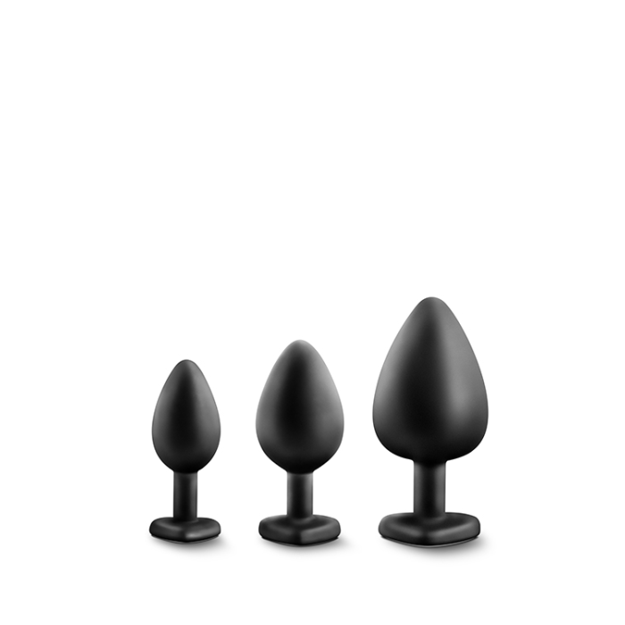 Набір анальних пробок LUXE BLING PLUGS TRAINING KIT BLACK