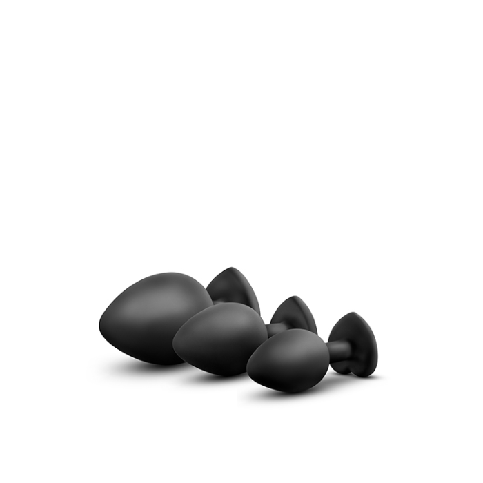 Набір анальних пробок LUXE BLING PLUGS TRAINING KIT RED GEMS