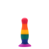 Райдужна анальна пробка COLOURFUL LOVE PLUG