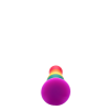 Райдужна анальна пробка COLOURFUL LOVE PLUG