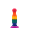 Райдужна анальна пробка COLOURFUL LOVE PLUG