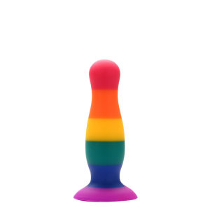 Райдужна анальна пробка COLOURFUL LOVE PLUG