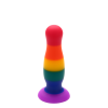 Райдужна анальна пробка COLOURFUL LOVE PLUG