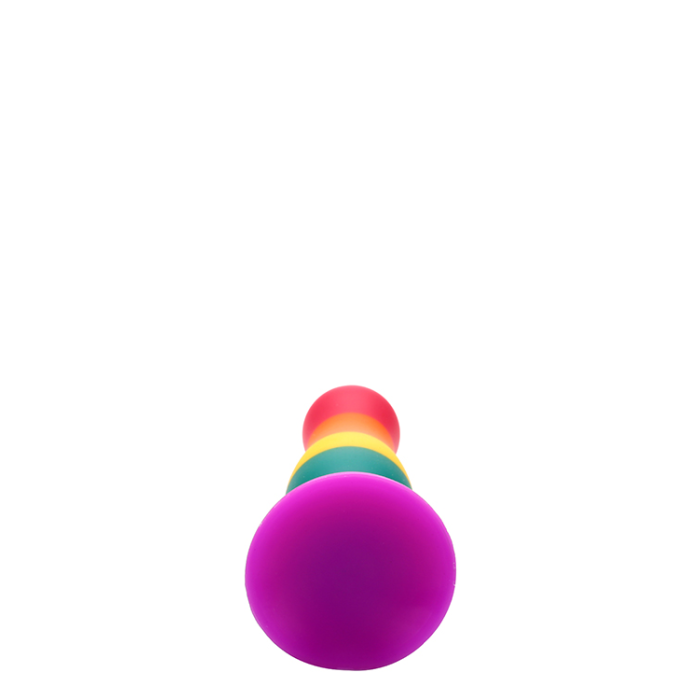 Райдужна анальна пробка COLOURFUL LOVE PLUG