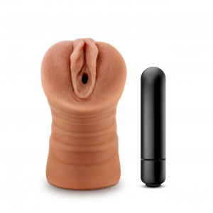 Мастурбатор реалістичний Blush M For Men Julieta з кулею, що вібрує, бежевий