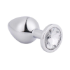 Анальна пробка Silver Metal Diamond, m