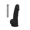 Фалоімітатор термоактивний REAL LOVE 8.5, Black