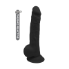 Фалоімітатор термоактивний REAL LOVE 9.5, Black