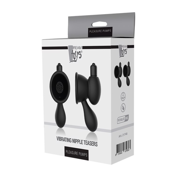 Вібростимулятори на соски Dream toys PLEASURE PUMPS чорні