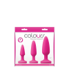 Набір анальних пробок COLOURS PLEASURES TRAINER KIT PINK