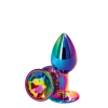 Райдужна анальна пробка REAR ASSETS RAINBOW, s