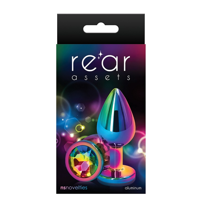 Райдужна анальна пробка REAR ASSETS RAINBOW, m