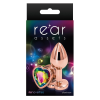 Анальна пробка REAR ASSETS ROSE GOLD HEART RAINBOW, s