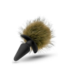 Анальна пробка з помпоном POM PLUGS BROWN