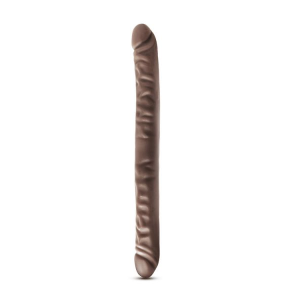 Подвійний фалоімітатор DR SKIN 18inch CHOCOLATE