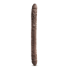 Подвійний фалоімітатор DR SKIN 18inch CHOCOLATE