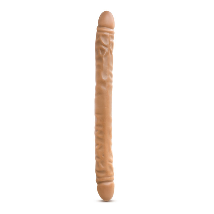 Подвійний фалоімітатор DR SKIN 18inch MOCHA