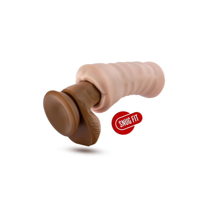 Мастурбатор в виде рта с вибропулей Blush M for Men Angie телесный