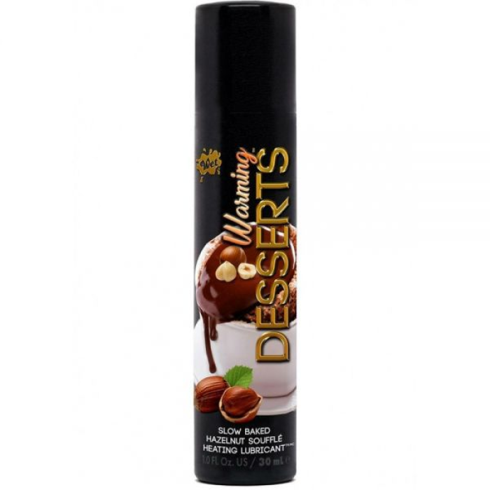 Їстівний лубрикант 4 в 1 WET Warming Desserts Slow Baked Hazelnut (зі смаком суфле та горіха) 30 мл