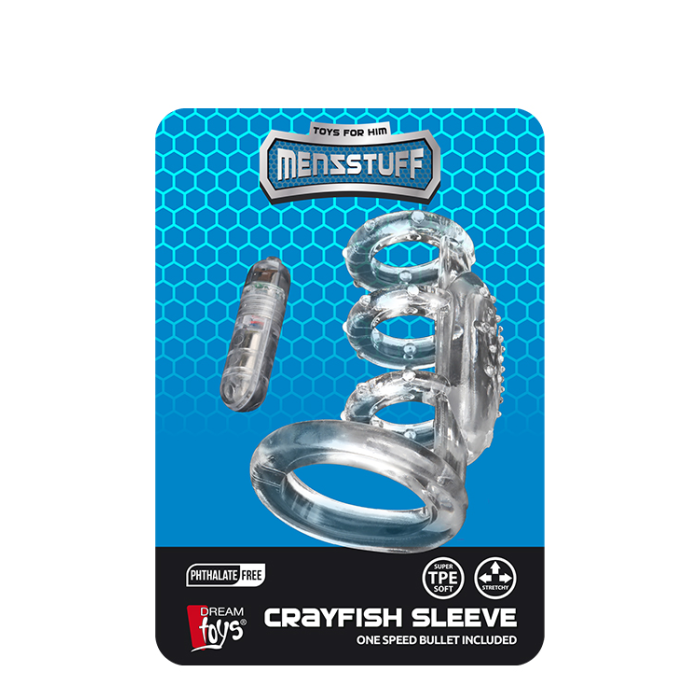 Насадка MENZSTUFF VIBR. CRAYFISH PENIS SLEEVE
