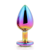 Dt21783 Райдужна анальна пробка GLEAMING LOVE MULTICOLOUR PLUG LARGE