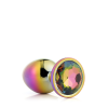 Dt21783 Райдужна анальна пробка GLEAMING LOVE MULTICOLOUR PLUG LARGE