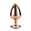 Анальна пробка з серцем GLEAMING LOVE ROSE GOLD PLUG LARGE