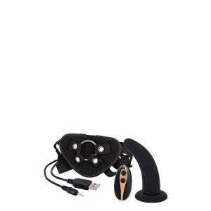 Dt51128 Страпон жіночий з пультом управління Seven Creations DILDO STRAP-ON BLACK