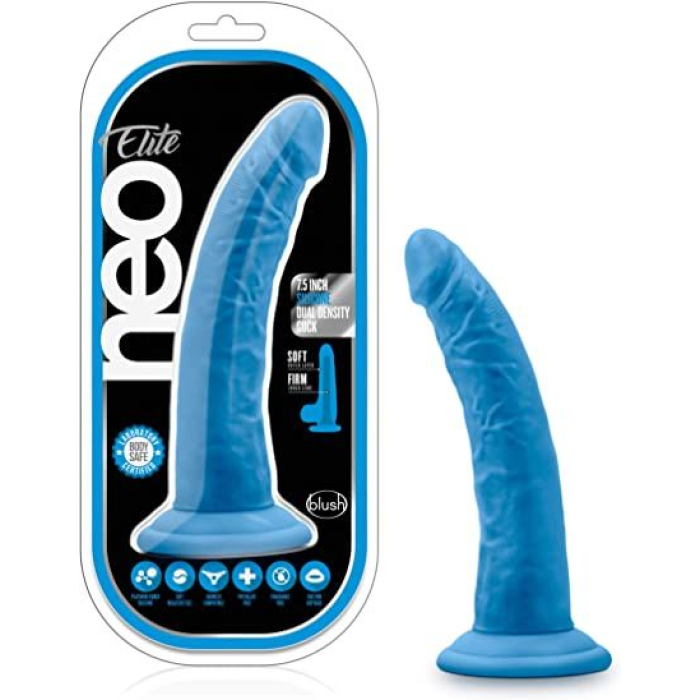 Фалоімітатор з подвійною щільністю NEO ELITE 7.5INCH DUAL DENSITY COCK NEON