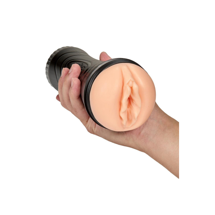 Мастурбатор вагіна в колбі Blush M For Men чорний-бежевий