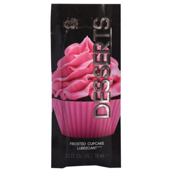 ПРОБНИК/Їстівний Лубрикант WET Desserts Frosted Cupcake (зі смаком кексу) 10 мл