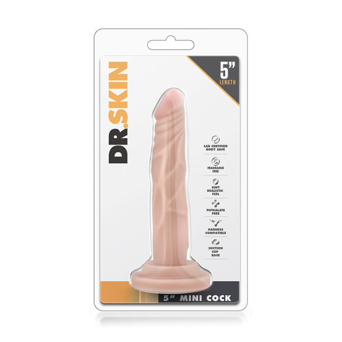 T330665 фалоімітатор Dr. SKIN 5 INCH MINI COCK BEIGE