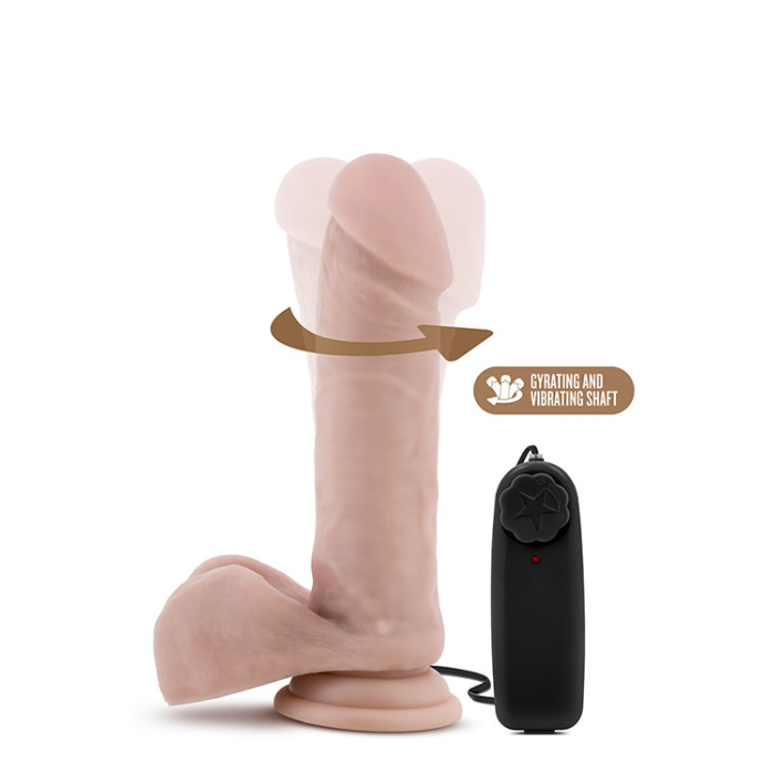 T331060 вібратор X5 PLUS 8 INCH GYRATING COCK VANILLA