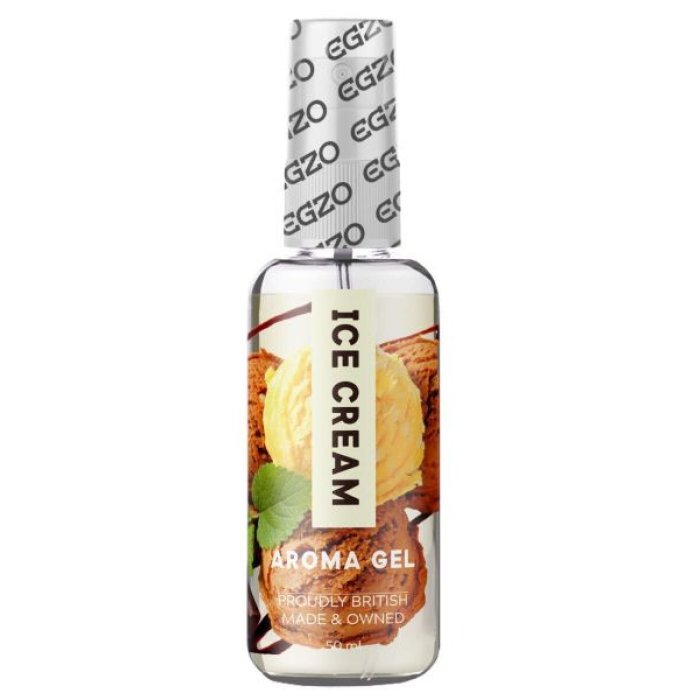 Їстівний гель-лубрикант EGZO Aroma Gel Ice Cream зі смаком ванільного морозива, 50 мл