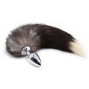 F61280 анальна пробка з хвостом Єнот, Raccoon Tail M