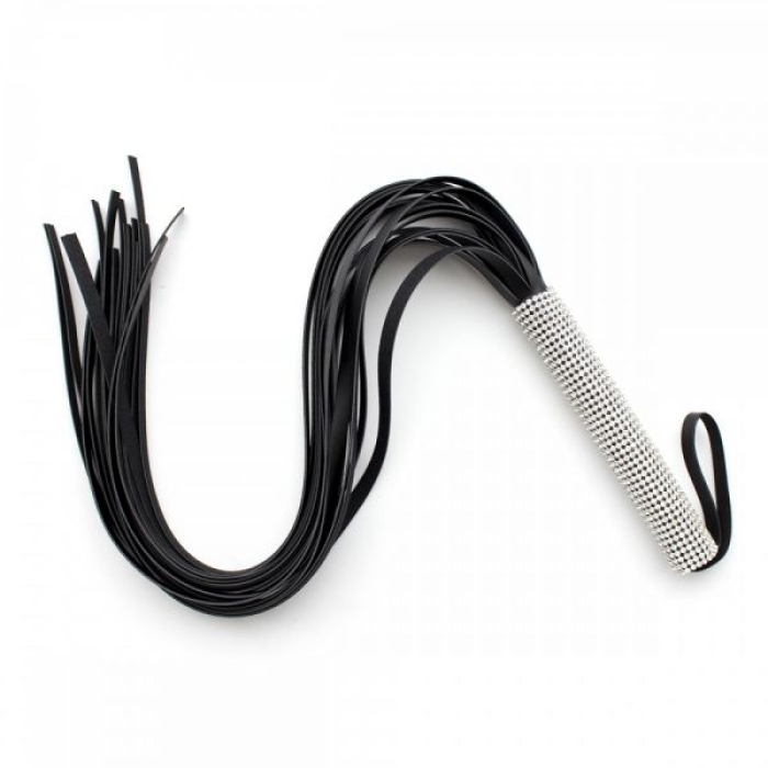 Плеть зі стразами DS Fetish Diamond Long Tail 70 см